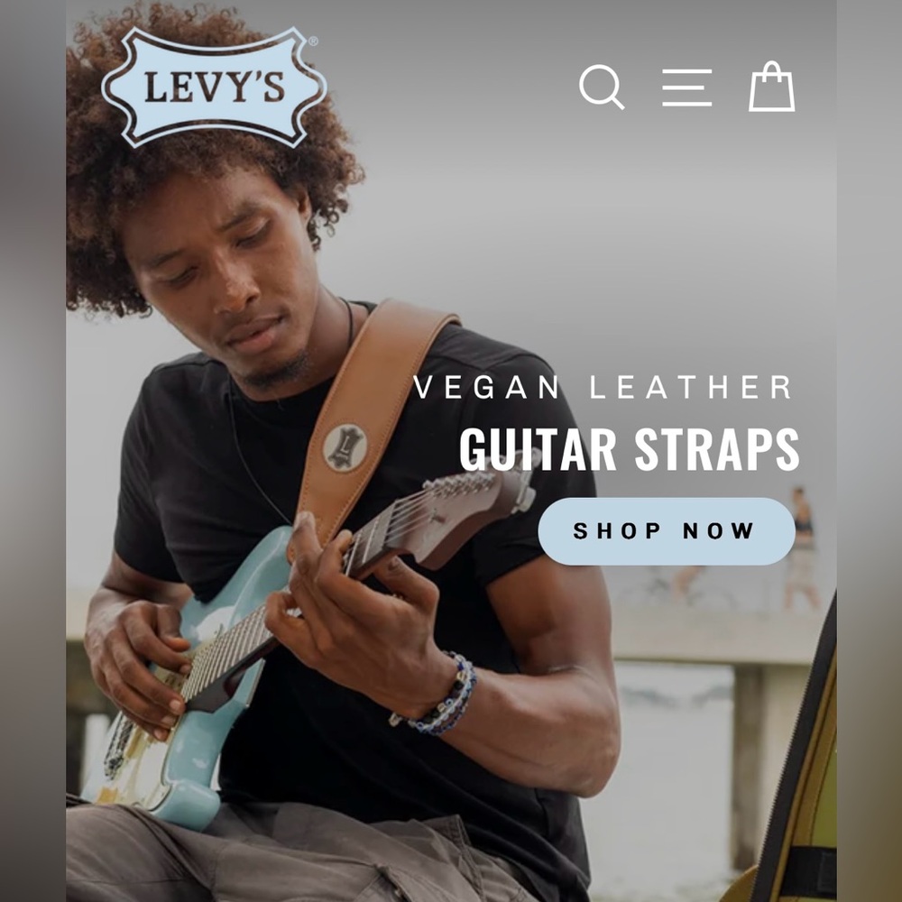 Leather Levy’s Guitar Strap